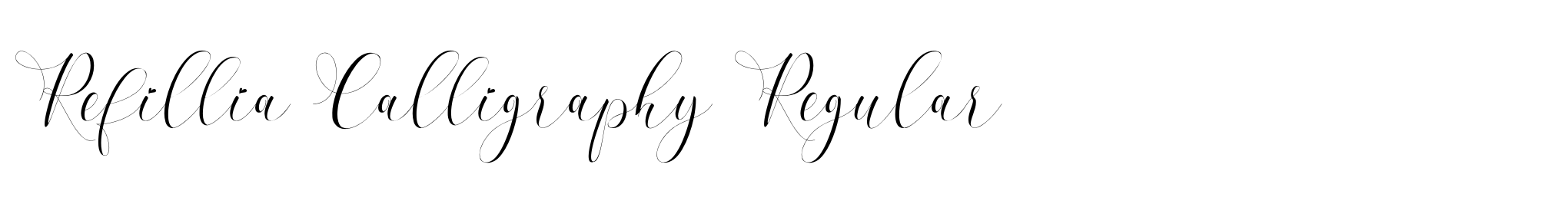 Refillia Calligraphy Regular image